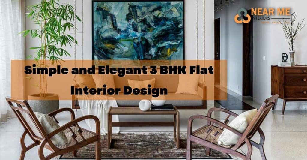 Simple and Elegant 3 BHK Flat Interior Design