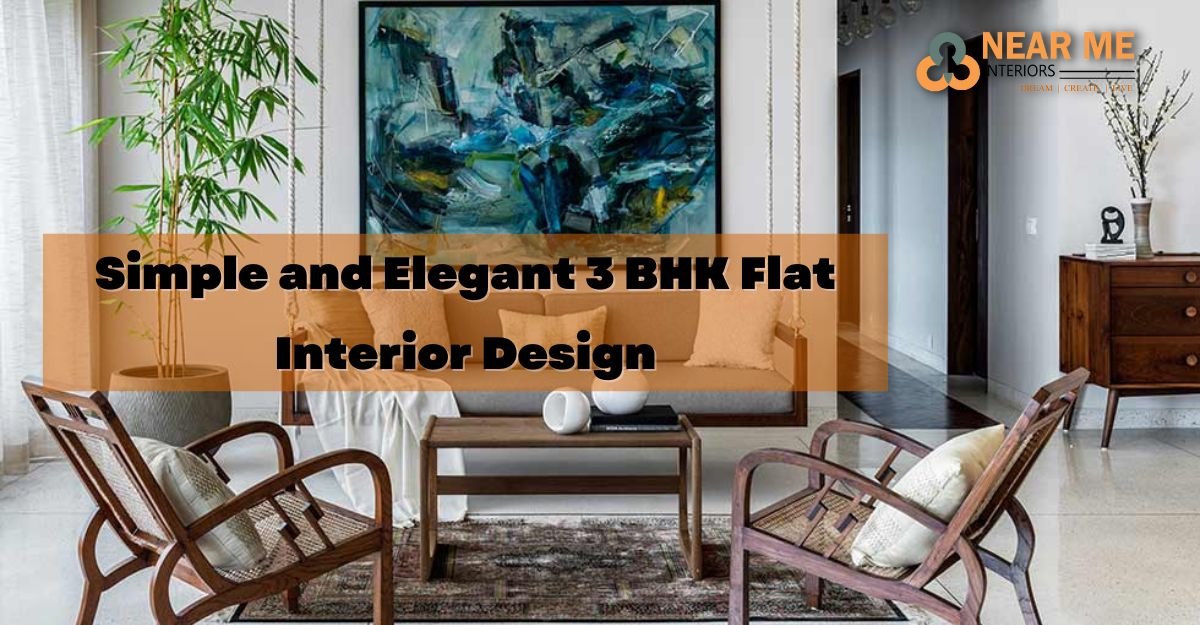Read more about the article Simple and Elegant 3 BHK Flat Interior Design