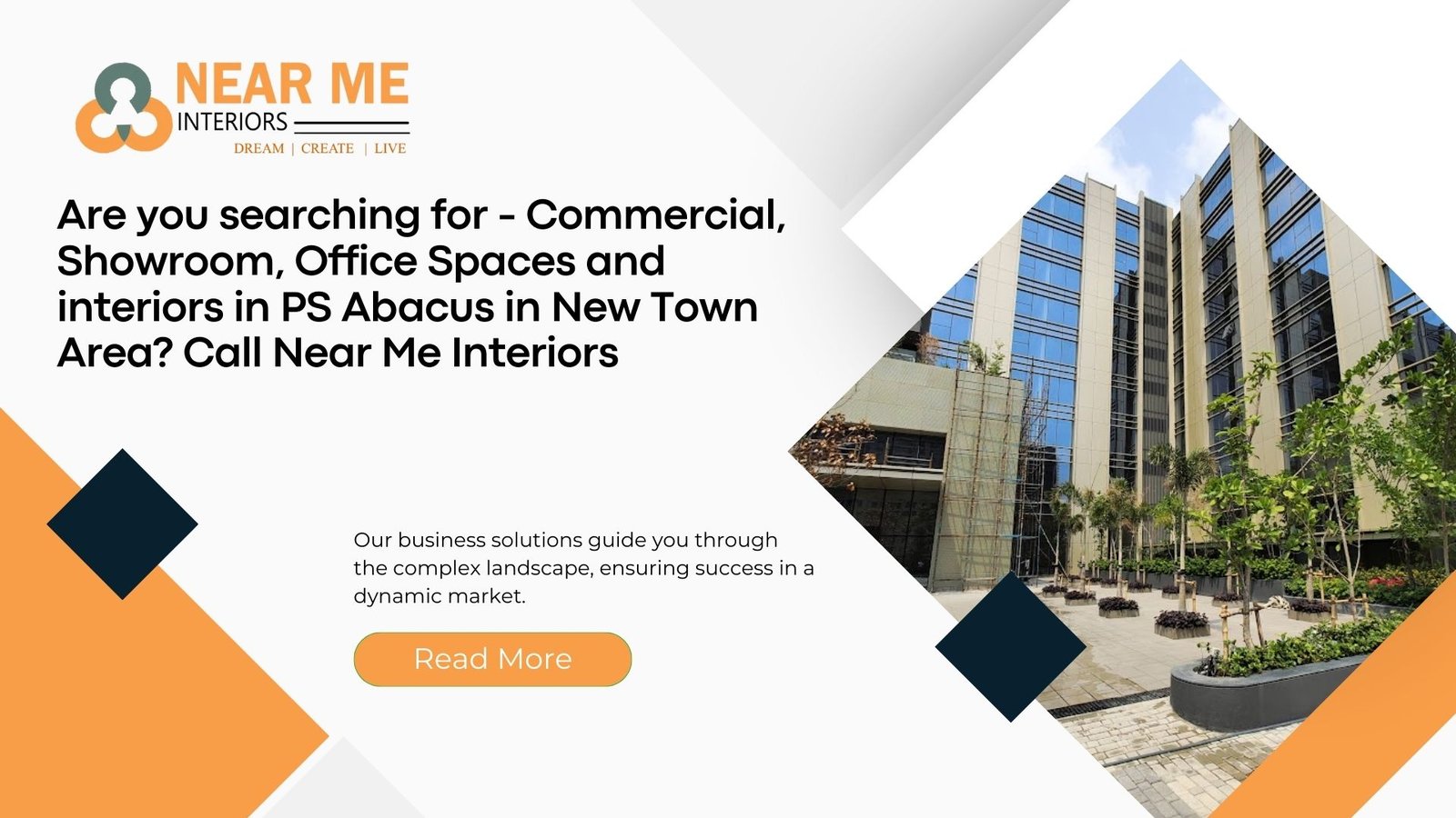 Read more about the article Commercial, Showroom, Office Spaces and interiors in PS Abacus in New Town Area